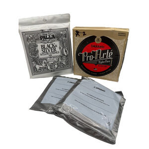 Lot 3 Sets D'Addario EJ45 & Ernie Ball 2406 Classical Guitar Strings Nylon New